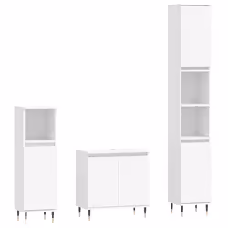 VidaXL 3187781, Blanc, Métal, Bois, 580 mm, 330 mm, 600 mm, 3 pièce(s)