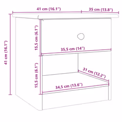 VidaXL 353913 Table de nuit et table de chevet - Vue supplémentaire 8