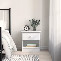 VidaXL 353914 Table de nuit et table de chevet Blanc