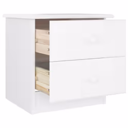 VidaXL 353916 Table de nuit et table de chevet Blanc - Vue supplémentaire 4