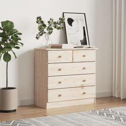 Vidaxl - Commode alta 77x35x73 cm bois massif de pin