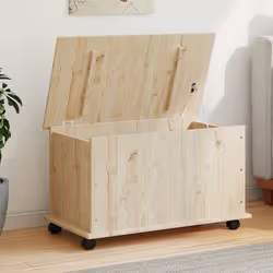 vidaXL Coffre de rangement à roulettes ALTA 73x395x44 cm bois de pin 353927
