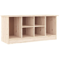Banc à chaussures alta 100x35x45 cm bois massif de pin Vidaxl