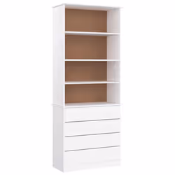 VidaXL 353954, Blanc, Bois, Bois, Bois de pin, 770 mm, 350 mm