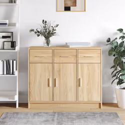 Ce buffet classique, au look intemporel, est conçu pour être un excellent supplément à votre maison. Matériau durable : le bo ...