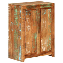 vidaXL Buffet 55x33x75 cm bois massif de récupération armoire armoire de rangement armoire latérale armoires buffet en 355016