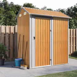 Élargissez vos possibilités de rangement à l'extérieur et protégez vos outils avec cet abri de jardin multifonctionnel. Matér ...