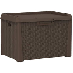 Vidaxl - Boîte de rangement de jardin marron 125 l pp