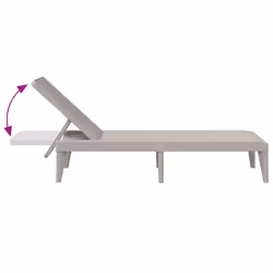 VidaXL 364216 chaise d'extérieur Linge Polypropylène (PP) Cappucino - Vue supplémentaire 7