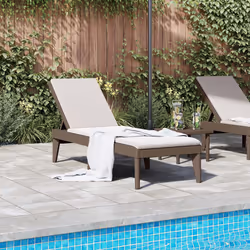 VidaXL 364217 chaise d'extérieur Linge Polypropylène (PP) Marron - Vue supplémentaire 3