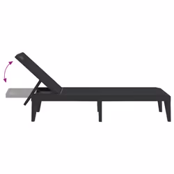 VidaXL 364221 chaise d'extérieur Linge Polypropylène (PP) Anthracite - Vue supplémentaire 7