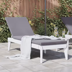 VidaXL 364222 chaise d'extérieur Linge Siège rembourré Polypropylène (PP) Blanc - Vue supplémentaire 2