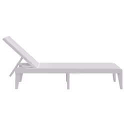 VidaXL 364222 chaise d'extérieur Linge Siège rembourré Polypropylène (PP) Blanc - Vue supplémentaire 5