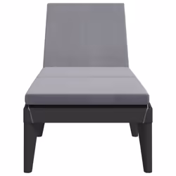 VidaXL 364223 chaise d'extérieur Linge Siège rembourré Polypropylène (PP) Anthracite - Vue supplémentaire 4