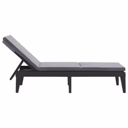 VidaXL 364223 chaise d'extérieur Linge Siège rembourré Polypropylène (PP) Anthracite - Vue supplémentaire 5