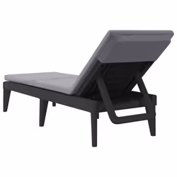 VidaXL 364223 chaise d'extérieur Linge Siège rembourré Polypropylène (PP) Anthracite - Vue supplémentaire 6