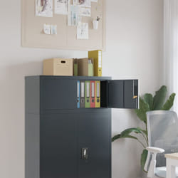 Vidaxl - Classeur anthracite 90x40x40 cm acier