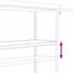 vidaXL Classeur gris clair 90x40x105 cm acier