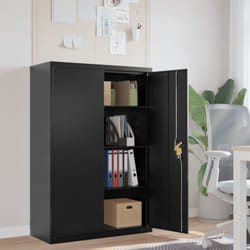 Classeur noir 90x40x140 cm acier