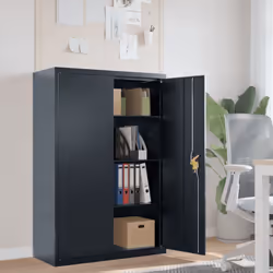Ce classeur, au design simple mais élégant, sera un excellent choix pour garder vos dossiers et autres fournitures de bureau  ...