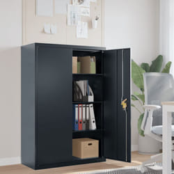 Vidaxl - Classeur anthracite 90x40x140 cm acier