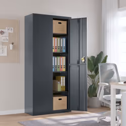 Ce classeur extra haut, au design simple mais élégant, sera un excellent choix pour garder vos dossiers et autres fournitures ...