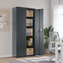 Vidaxl - Classeur anthracite 90x40x200 cm Acier