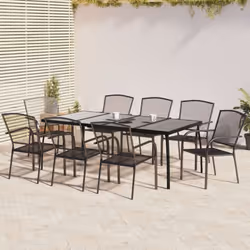 Cet ensemble de salle à manger de jardin tendance, au design élégant et contemporain, est un choix parfait pour vous détendre ...