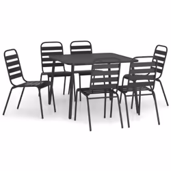 Cet ensemble de salle à manger de jardin tendance, au design élégant et contemporain, est un choix parfait pour vous détendre ...