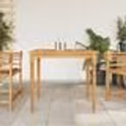 vidaXL Table Batavia 85x85x75 cm Bois de teck solide