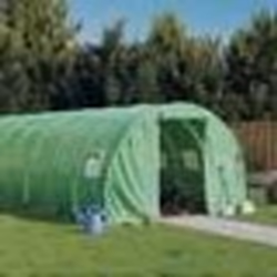vidaXL Serre avec cadre en acier vert 24 m² 8x3x2 m