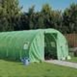 vidaXL Serre avec cadre en acier vert 48 m² 16x3x2 m
