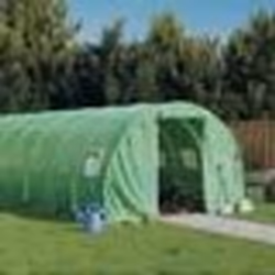 vidaXL Serre avec cadre en acier vert 54 m² 18x3x2 m