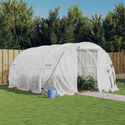 Serre avec cadre en acier blanc 12 m² 4x3x2 m Vidaxl