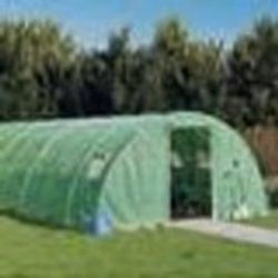 vidaXL Serre avec cadre en acier vert 72 m² 18x4x2 m