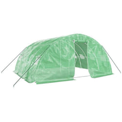 Serre avec cadre en acier vert 20 m² 5x4x2,3 m Vidaxl