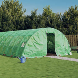Serre avec cadre en acier vert 40 m² 8x5x2,3 m - Vidaxl