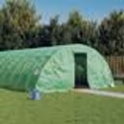vidaXL Serre avec cadre en acier vert 70 m² 14x5x2,3 m