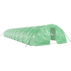 Serre avec cadre en acier vert 100 m² 20x5x2,3 m - Vidaxl