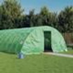 vidaXL Serre avec cadre en acier vert 110 m² 22x5x2,3 m
