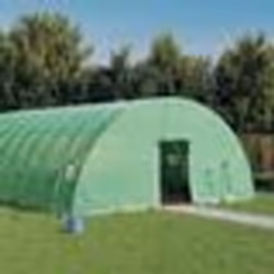 vidaXL Serre avec cadre en acier vert 60 m² 10x6x2,85 m