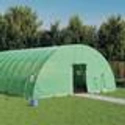 vidaXL Serre avec cadre en acier vert 96 m² 16x6x2,85 m