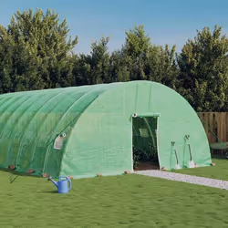vidaXL Serre avec cadre en acier vert 120 m² 20x6x2,85 m