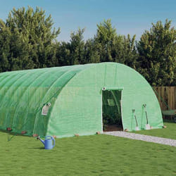 vidaXL Serre avec cadre en acier vert 120 m² 20x6x2,85 m