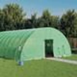 vidaXL Serre avec cadre en acier vert 144 m² 24x6x2,85 m