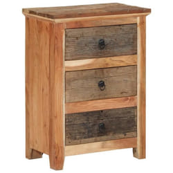 Armoire Latérale 55x33x75 Cm Bois Massif D'Acacia Vidaxl