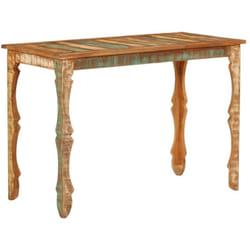 Table à manger 110x52x76 cm bois massif de récupération