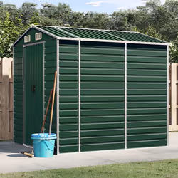 Élargissez vos possibilités de rangement à l'extérieur et protégez vos outils avec cet abri de jardin multifonctionnel. Matér ...
