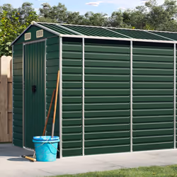 Élargissez vos possibilités de rangement à l'extérieur et protégez vos outils avec cet abri de jardin multifonctionnel. Matér ...