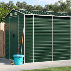 Vidaxl - Abri de jardin vert 191x810x198 cm acier galvanisé